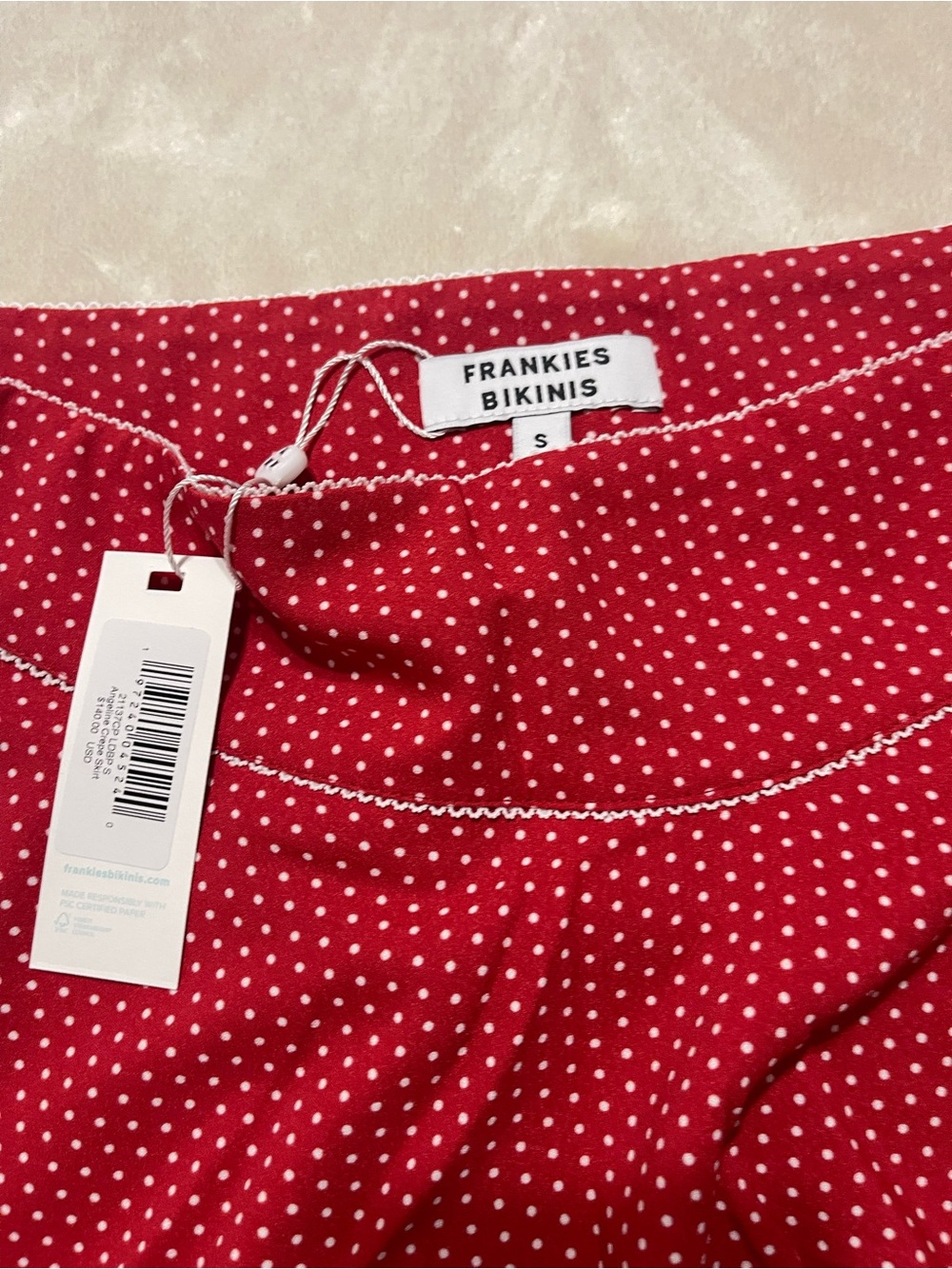 Frankie's Bikinis Red & White Polka Dot Two-Piece Set - Picture 2 of 3